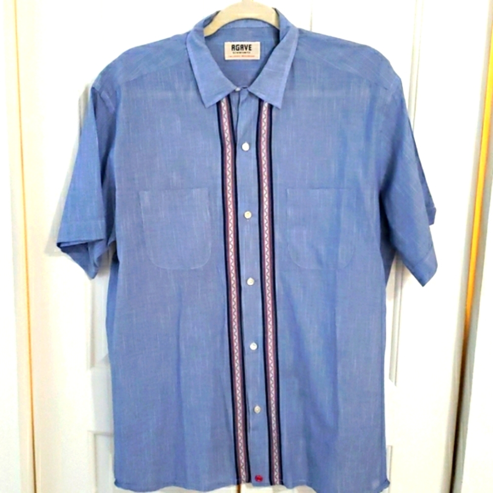 Agave Denimsmith plaid bottom down shirt size L